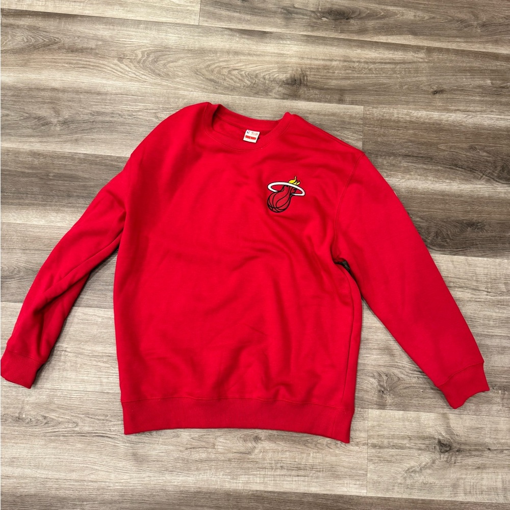 Red Miami Heat Men's Sweater